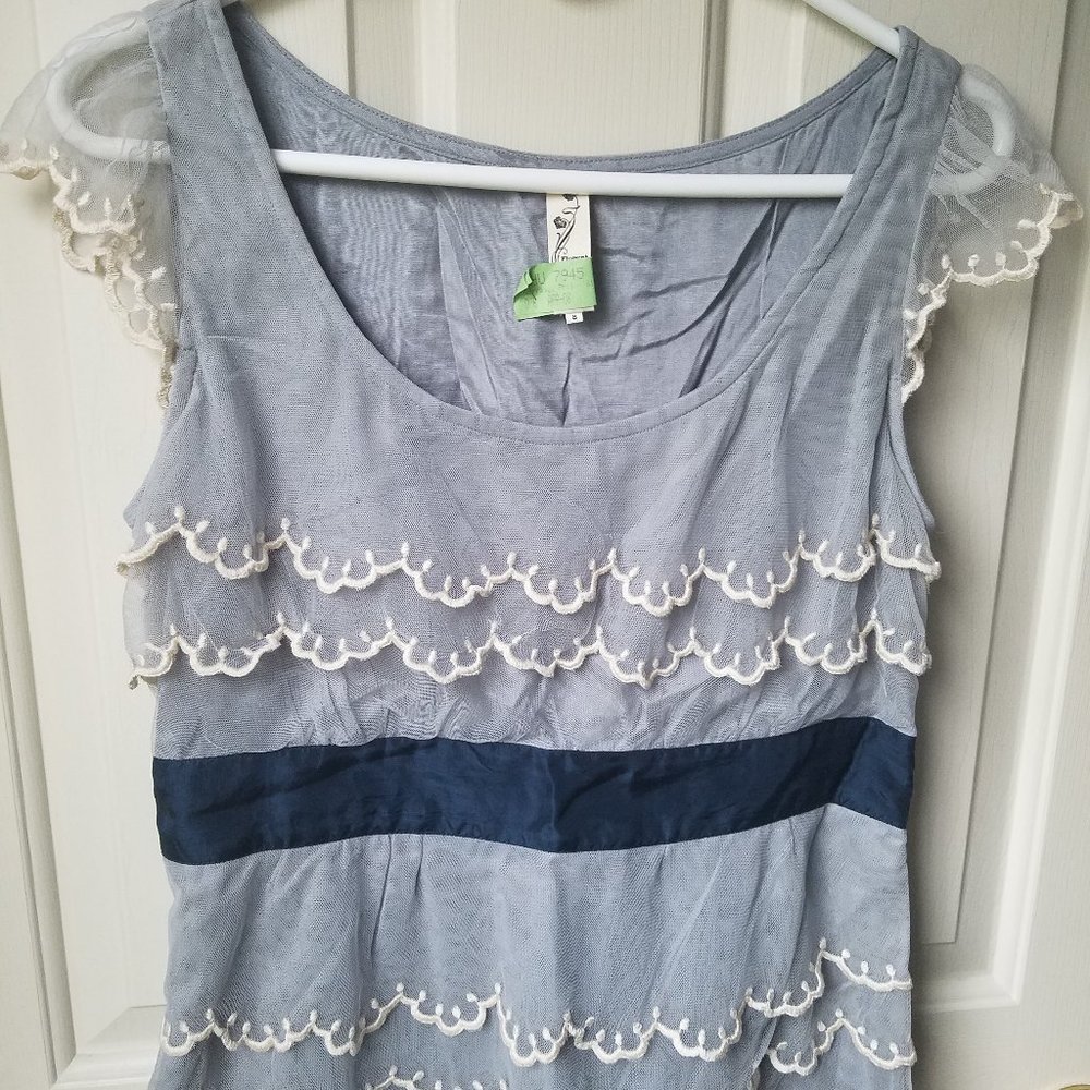 Anthropologie Floreat Ice Capped Blouse